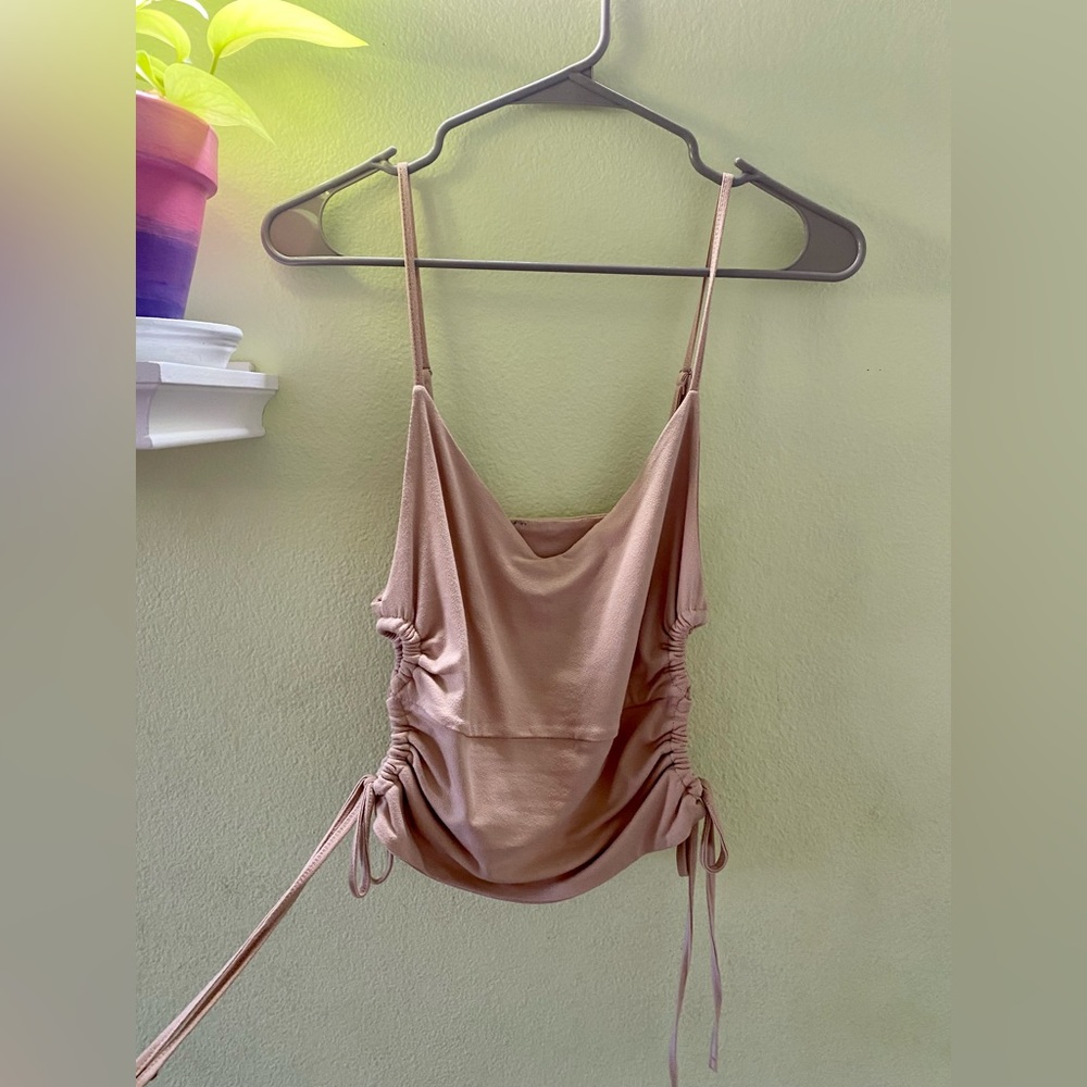 Forever21 Light Brown/Tan Crop Top